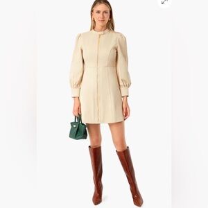 Hyacinth House Taupe Brighton Mini Dress Size Small